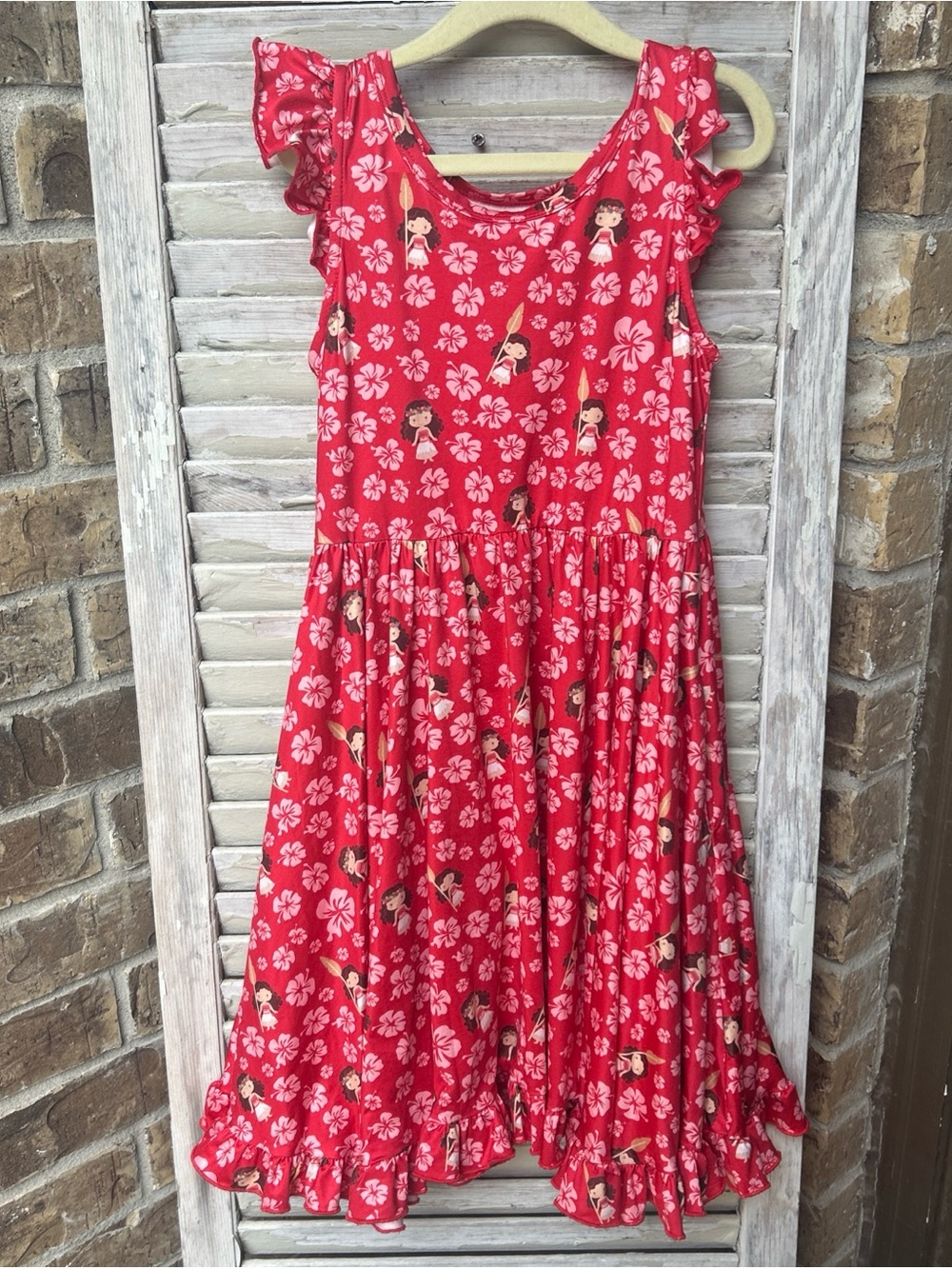 Charlie’s Project Bamboo Disney Moana Twirl  dress Size 7. Good used condition.